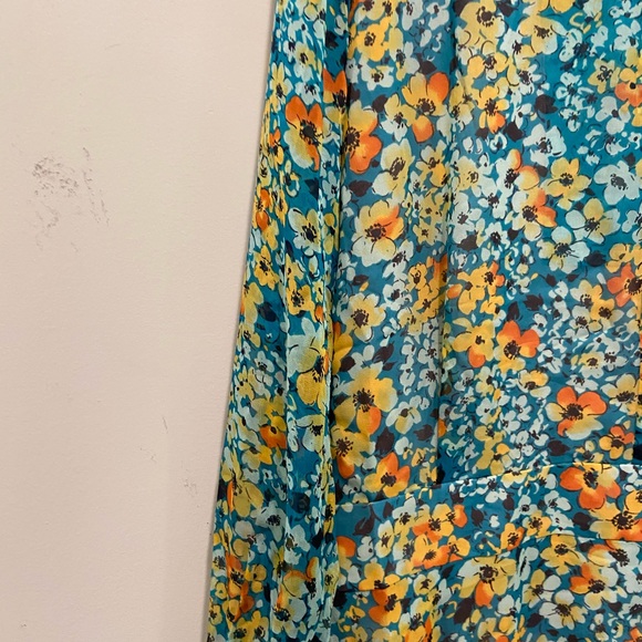 Equipment Georgette silk long sleeve dress - Picture 6 of 11